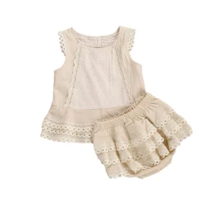 Toddler Girl Lace Summer Outfit