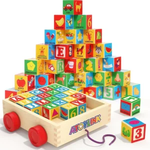 Wooden Alphabet & Number Blocks